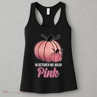 In October We Wear Pink Breast Cancer Pumpkin Women's Tank Top thumb 3