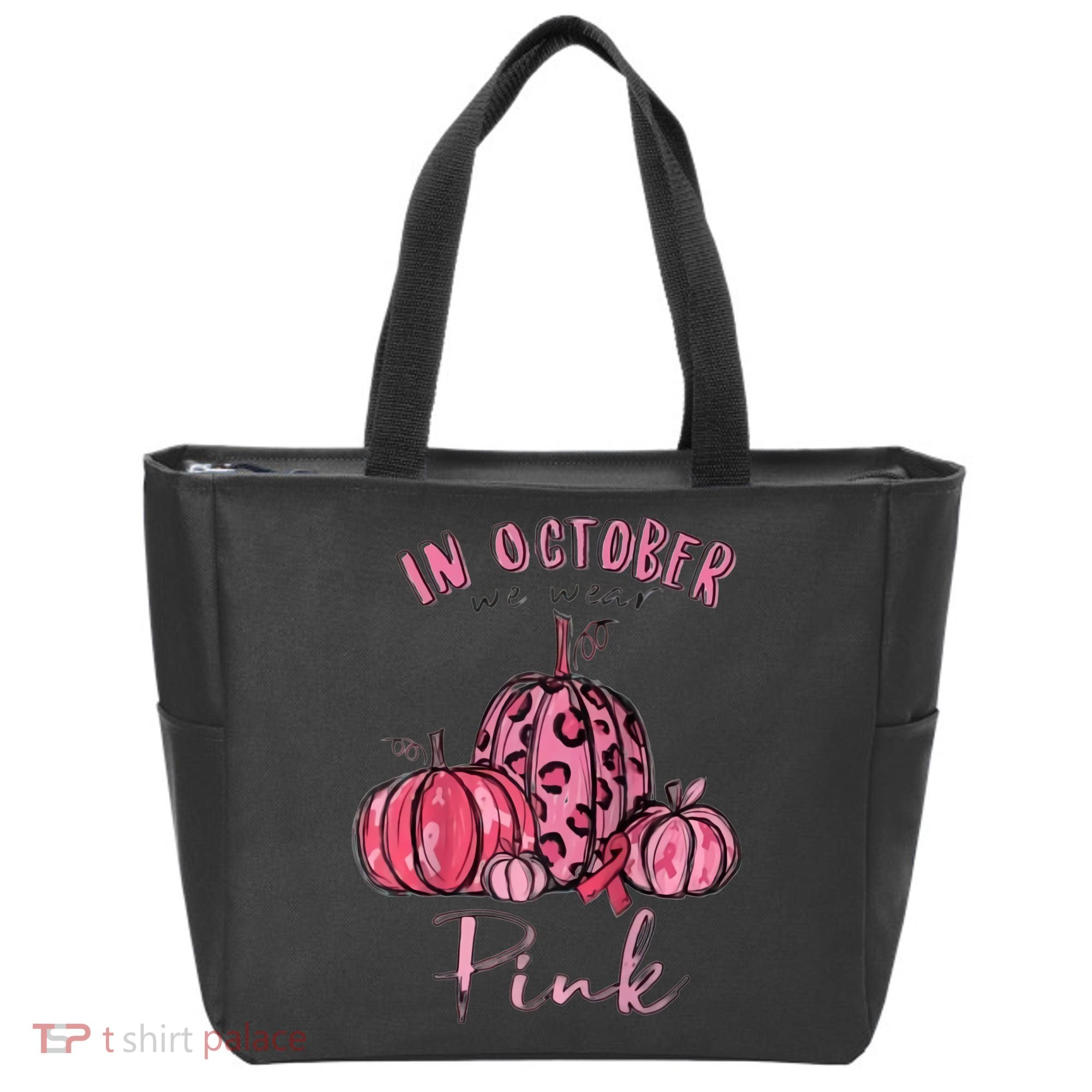 In October We Wear Pink Tote Bag