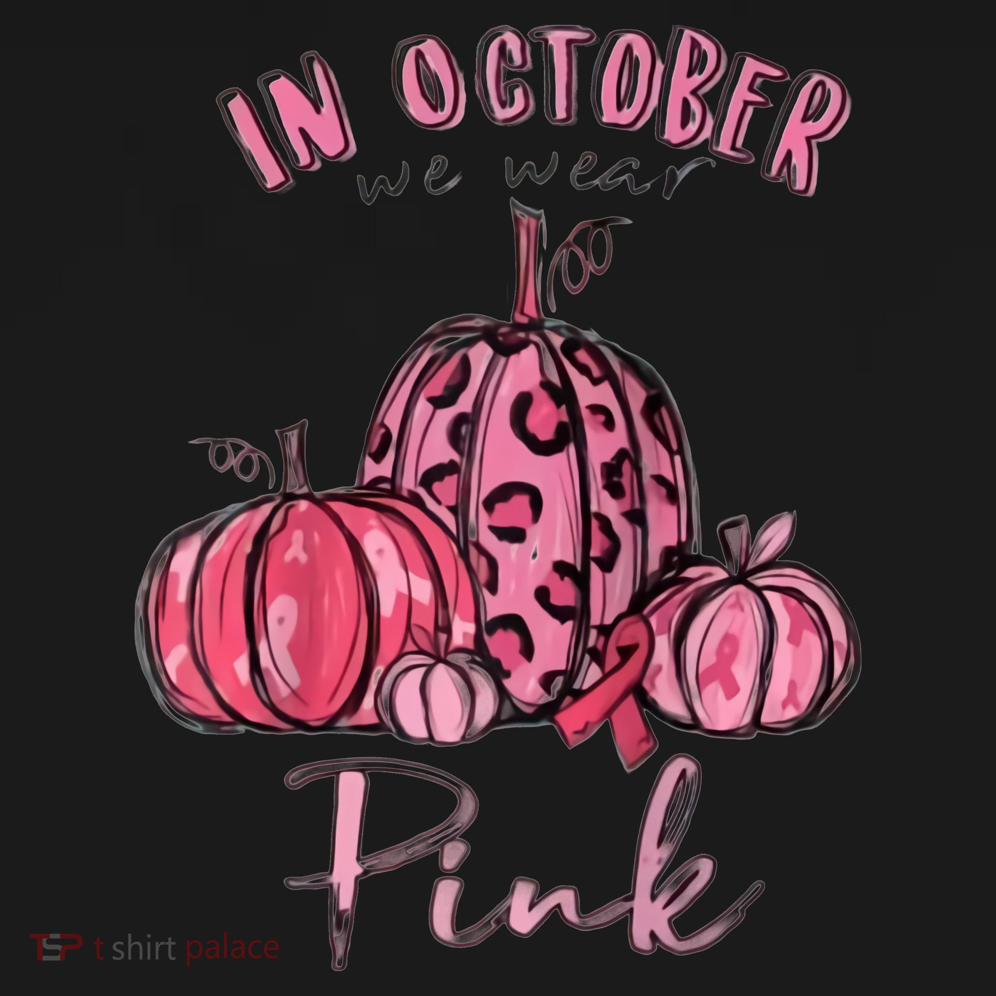 In October We Wear Pink Tote Bag