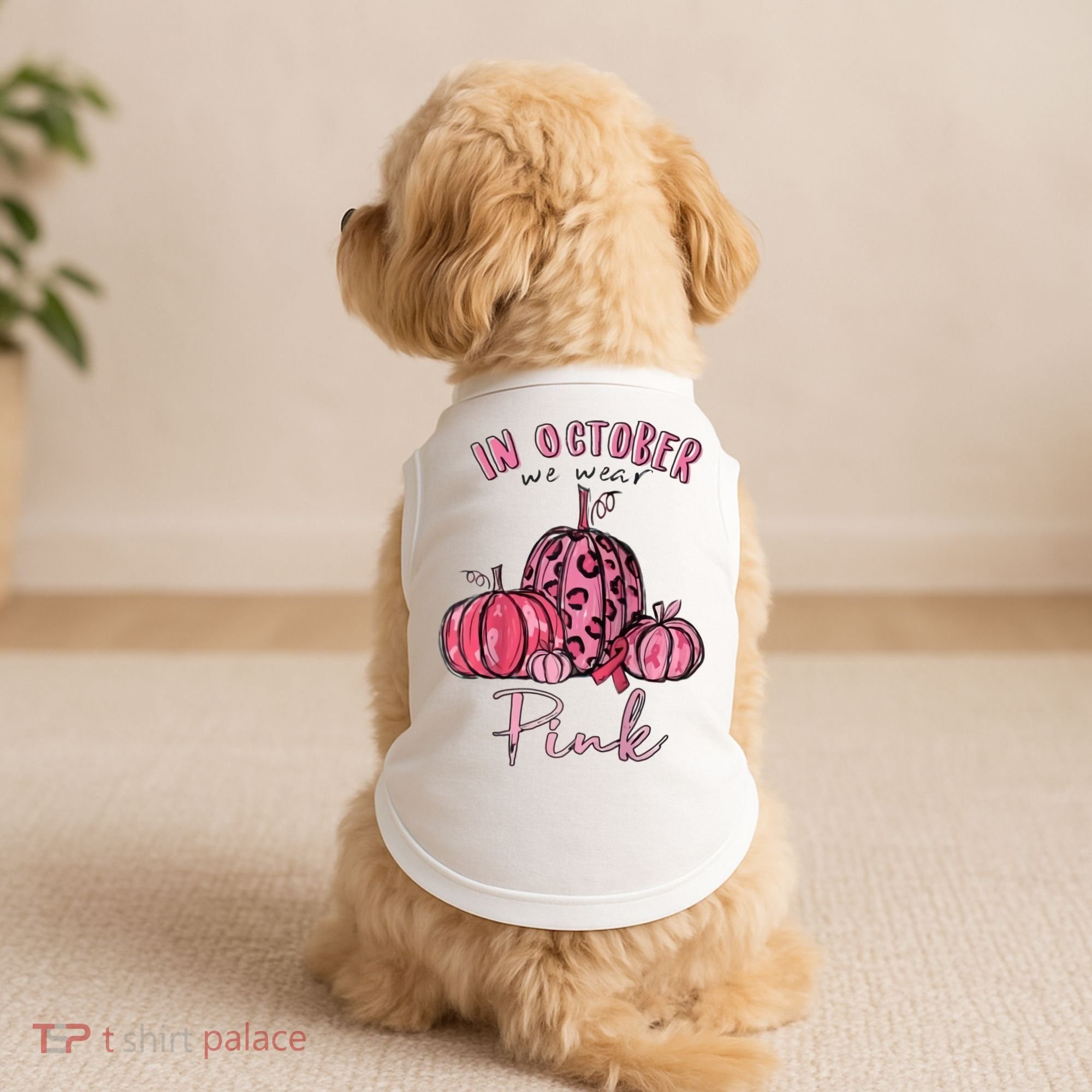 In October We Wear Pink Doggie Tank