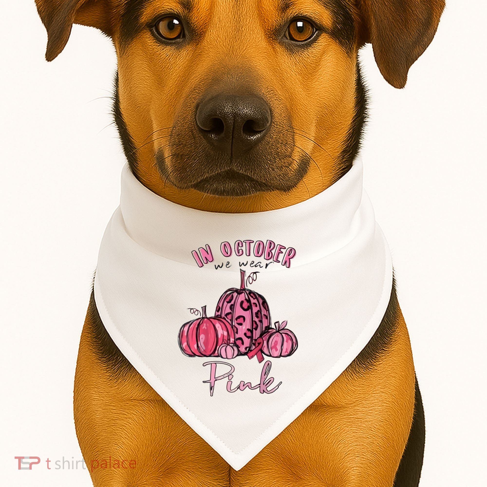 In October We Wear Pink USA-Made Doggie Bandana