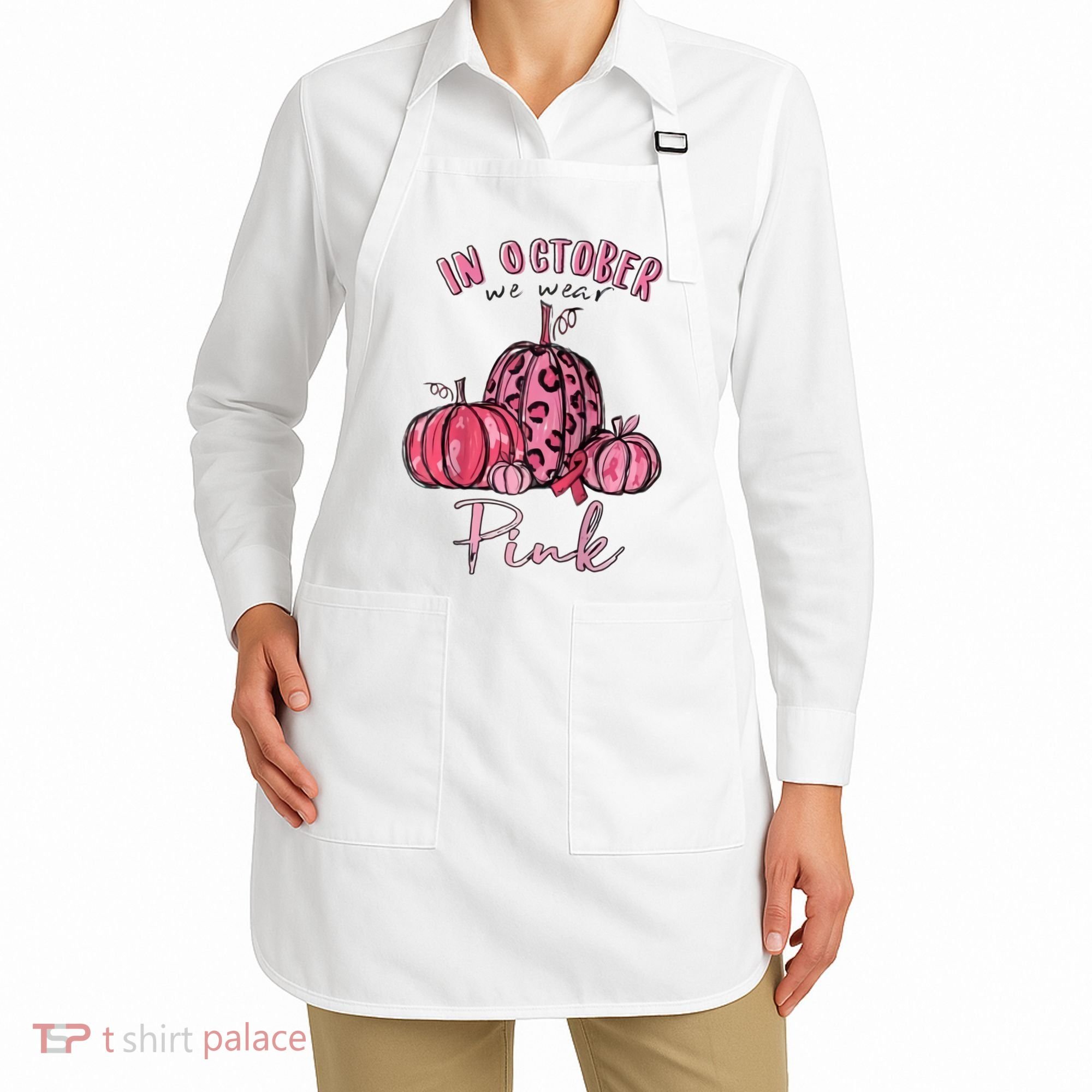 In October We Wear Pink Apron