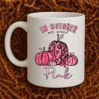 In October We Wear Pink Coffee Mug thumb 2