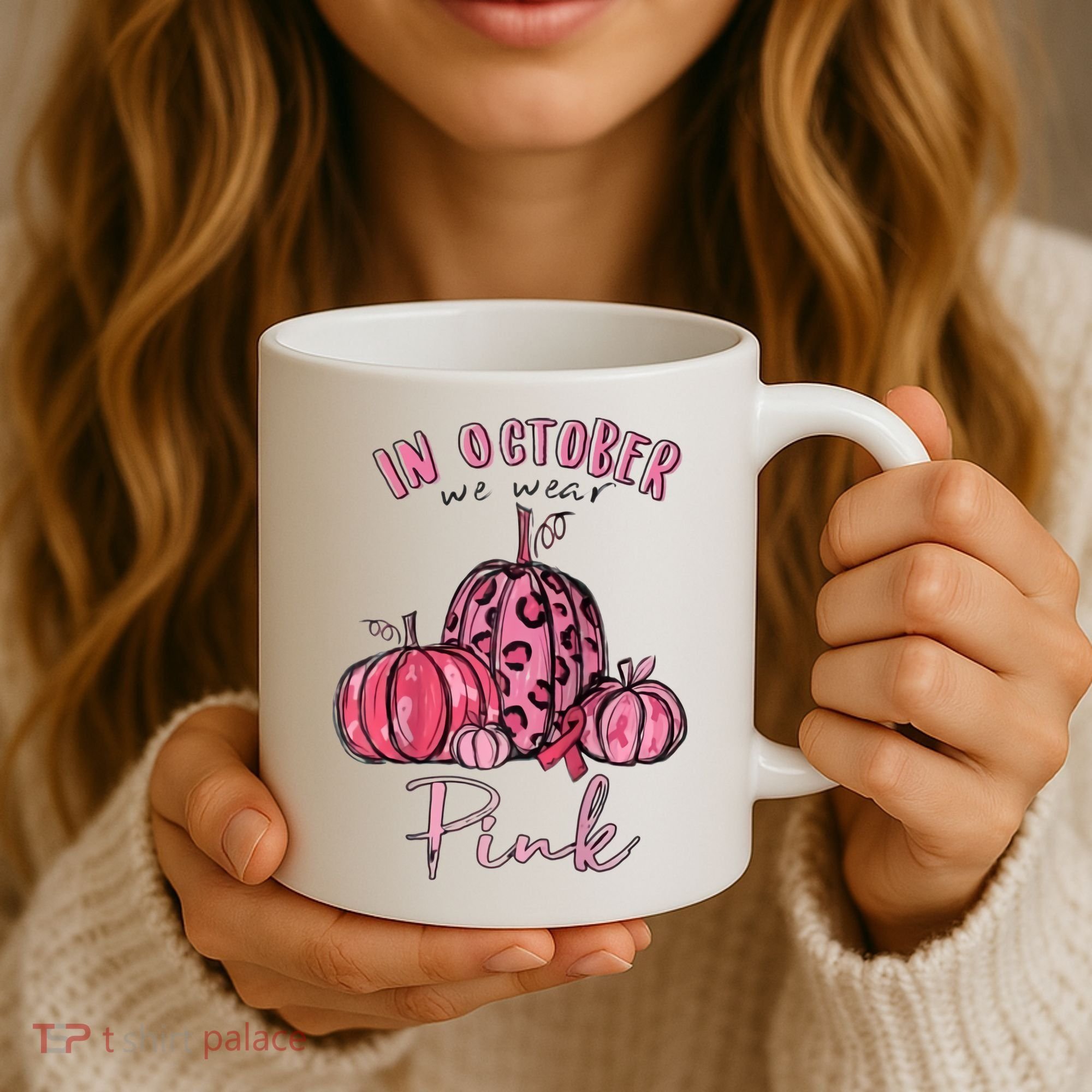 In October We Wear Pink Coffee Mug