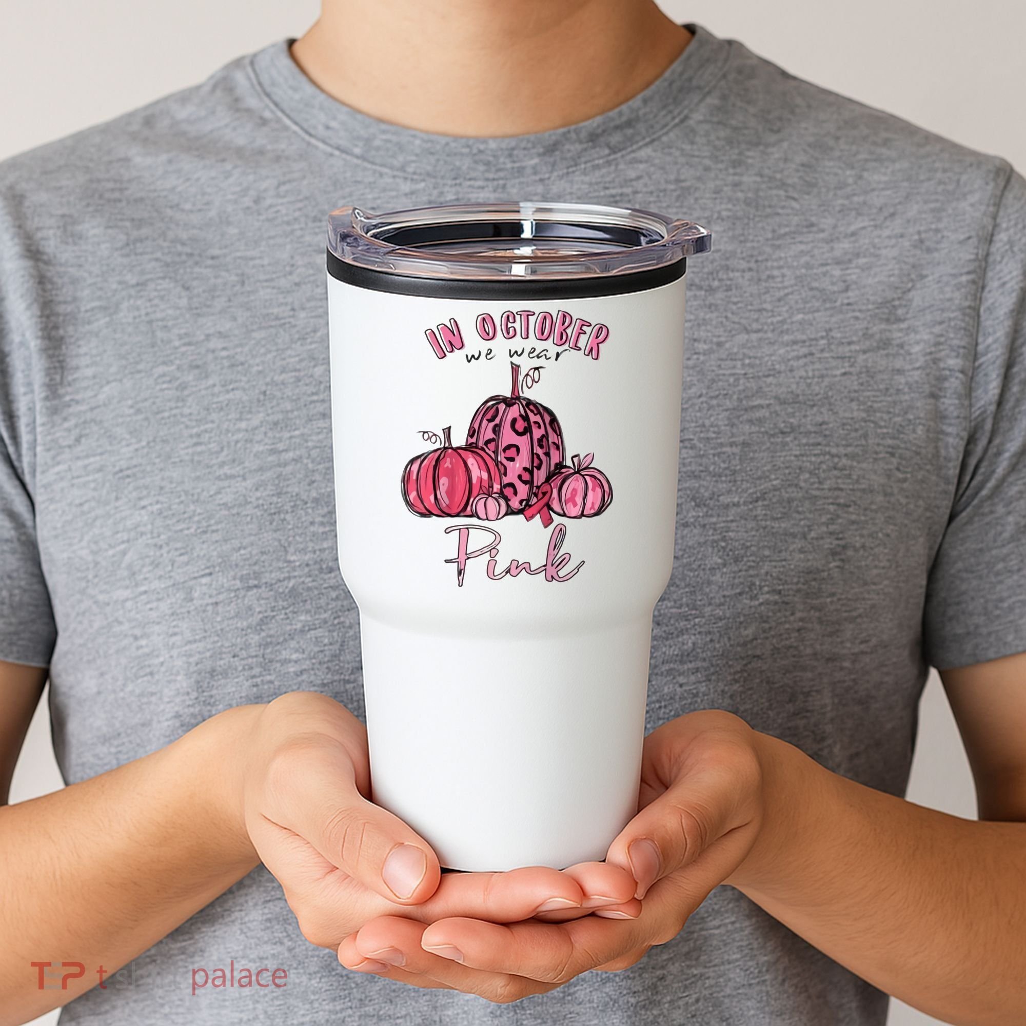 In October We Wear Pink Tumbler