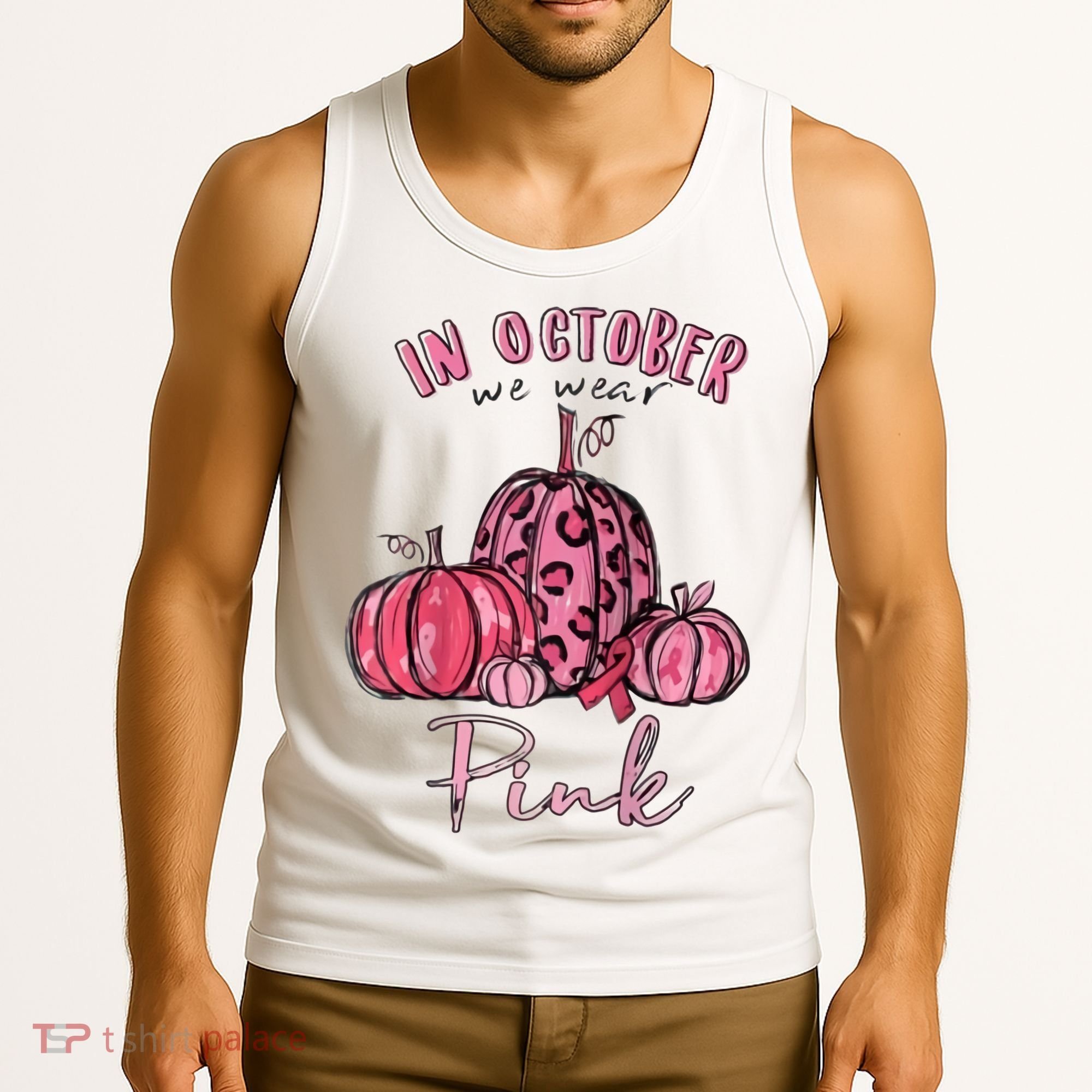 In October We Wear Pink Tank Top