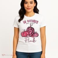 In October We Wear Pink Women's T-Shirt thumb 4