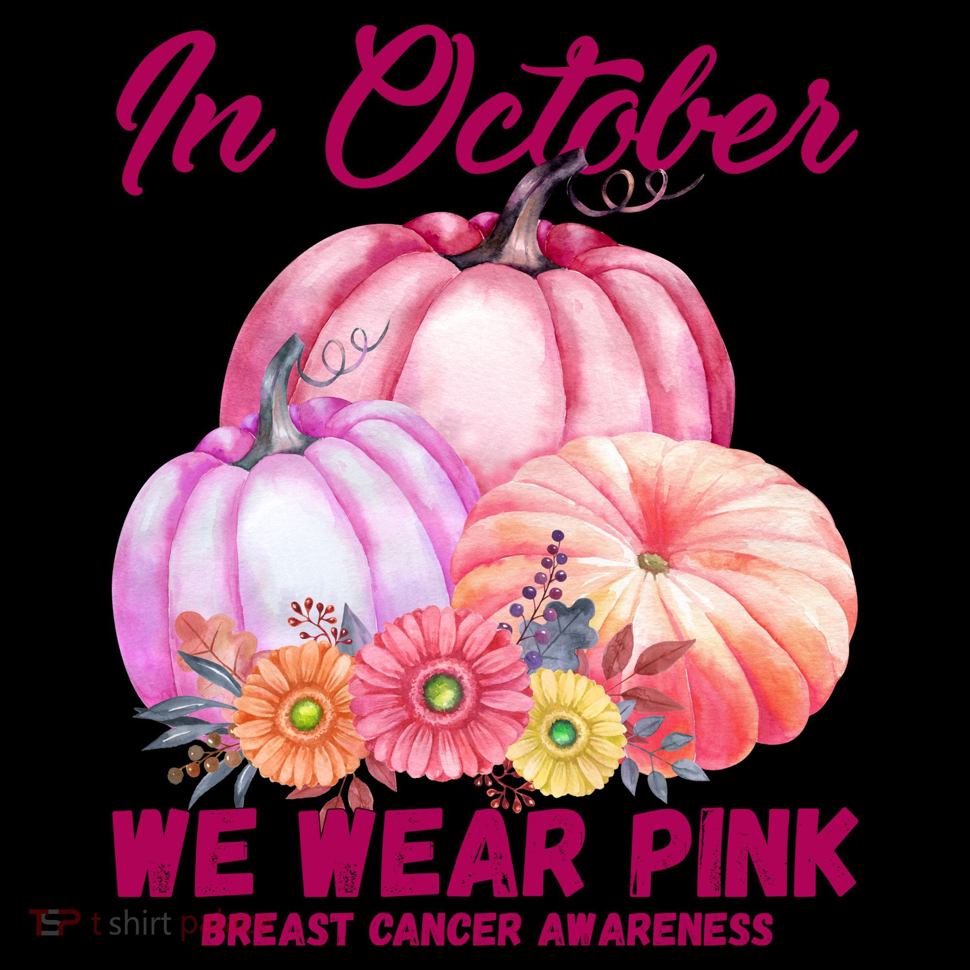 In October We Wear Pink Breast Cancer Awareness Pumpkin Patch Coffee Mug