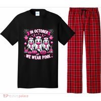 In October We Wear Nurse Ghost Halloween Breast Cancer Cute Gift Pajama Set thumb 0