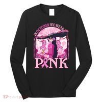 In October We Wear Pink Sugar Skull Lady Breast Cancer Awareness Long Sleeve Shirt thumb 0
