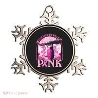 In October We Wear Pink Sugar Skull Lady Breast Cancer Awareness Ornament thumb 0