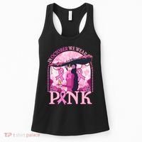 In October We Wear Pink Sugar Skull Lady Breast Cancer Awareness Women's Tank Top thumb 0