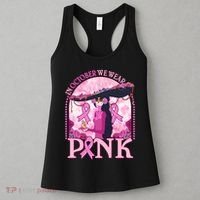 In October We Wear Pink Sugar Skull Lady Breast Cancer Awareness Women's Tank Top thumb 3