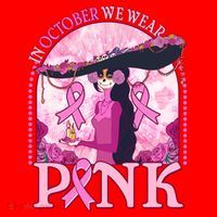 In October We Wear Pink Sugar Skull Lady Breast Cancer Awareness Santa Hat thumb 1