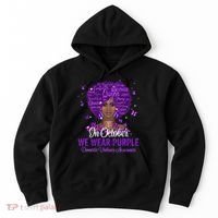 In October We Wear Purple Domestic Violence Hoodie thumb 0