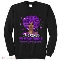 In October We Wear Purple Domestic Violence Sweatshirt thumb 0