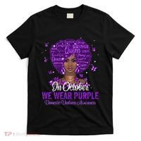 In October We Wear Purple Domestic Violence T-Shirt thumb 0