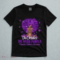 In October We Wear Purple Domestic Violence T-Shirt thumb 5