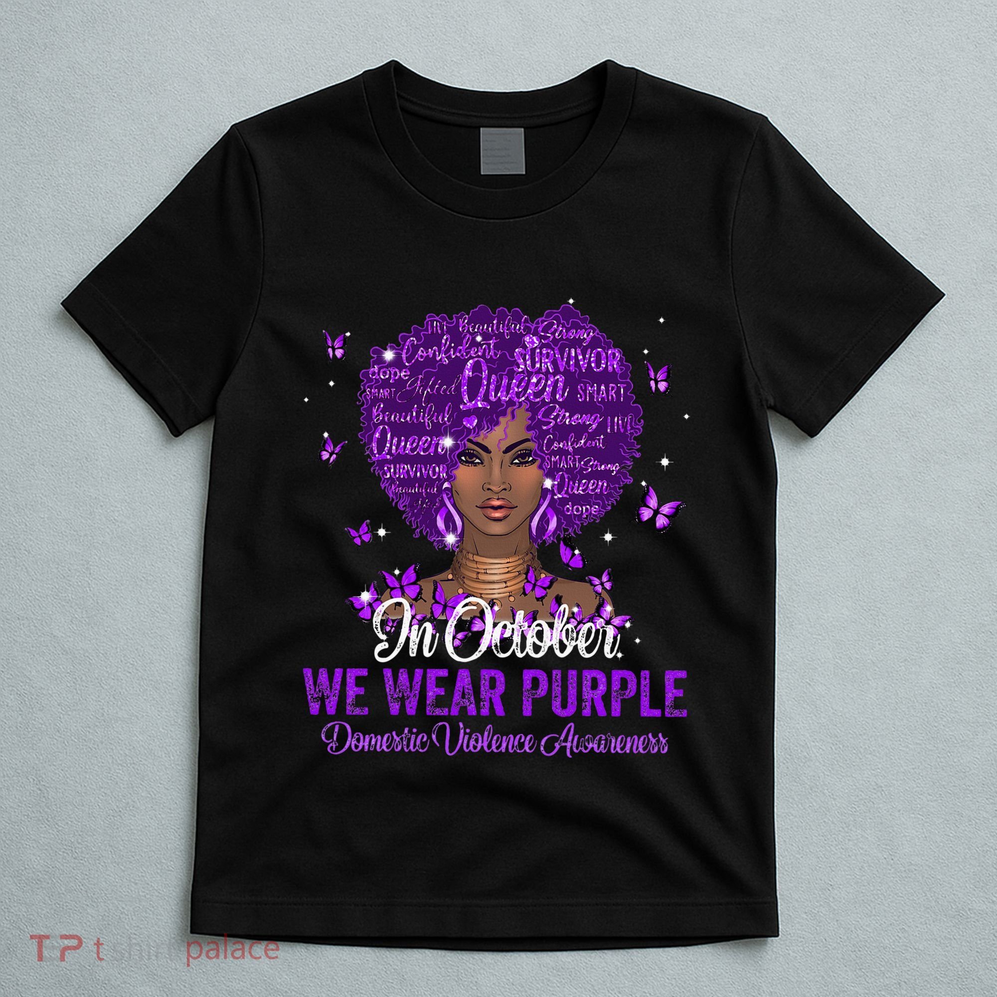 In October We Wear Purple Domestic Violence T-Shirt