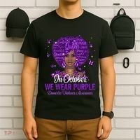 In October We Wear Purple Domestic Violence T-Shirt thumb 6