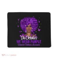 In October We Wear Purple Domestic Violence Mousepad thumb 0