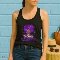 In October We Wear Purple Domestic Violence Women's Tank Top thumb 2