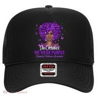 In October We Wear Purple Domestic Violence Hat thumb 0