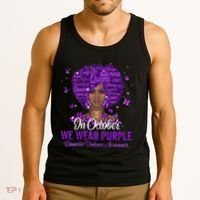 In October We Wear Purple Domestic Violence Tank Top thumb 3