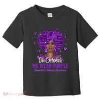 In October We Wear Purple Domestic Violence Toddler T-Shirt thumb 0