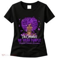 In October We Wear Purple Domestic Violence Women's T-Shirt thumb 0