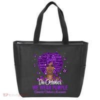 In October We Wear Purple Domestic Violence Tote Bag thumb 0
