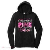 In October We Wear Psych Nurse Breast Cancer Awareness Gift Women's Hoodie thumb 0