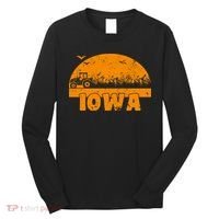 Iowa Farmers Tractor Long Sleeve Shirt thumb 0
