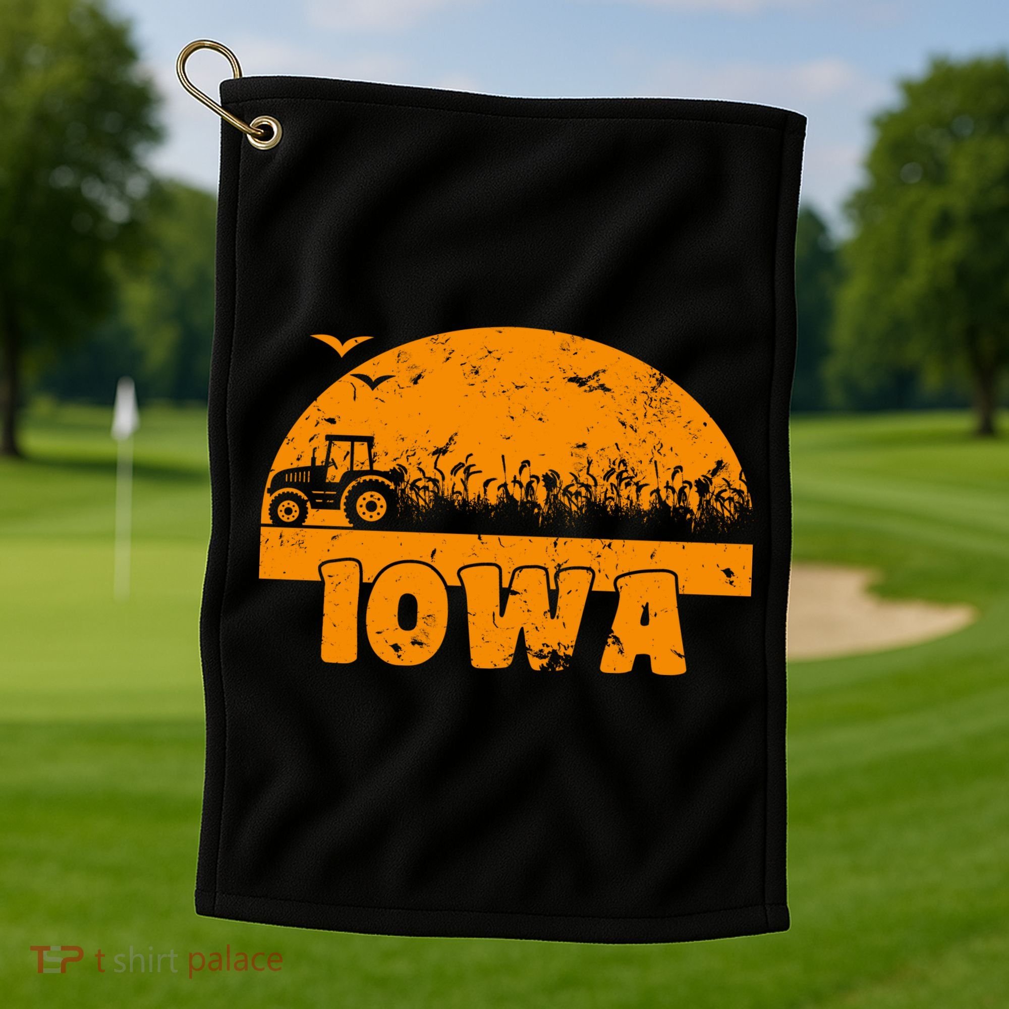 Iowa Farmers Tractor Golf Towel