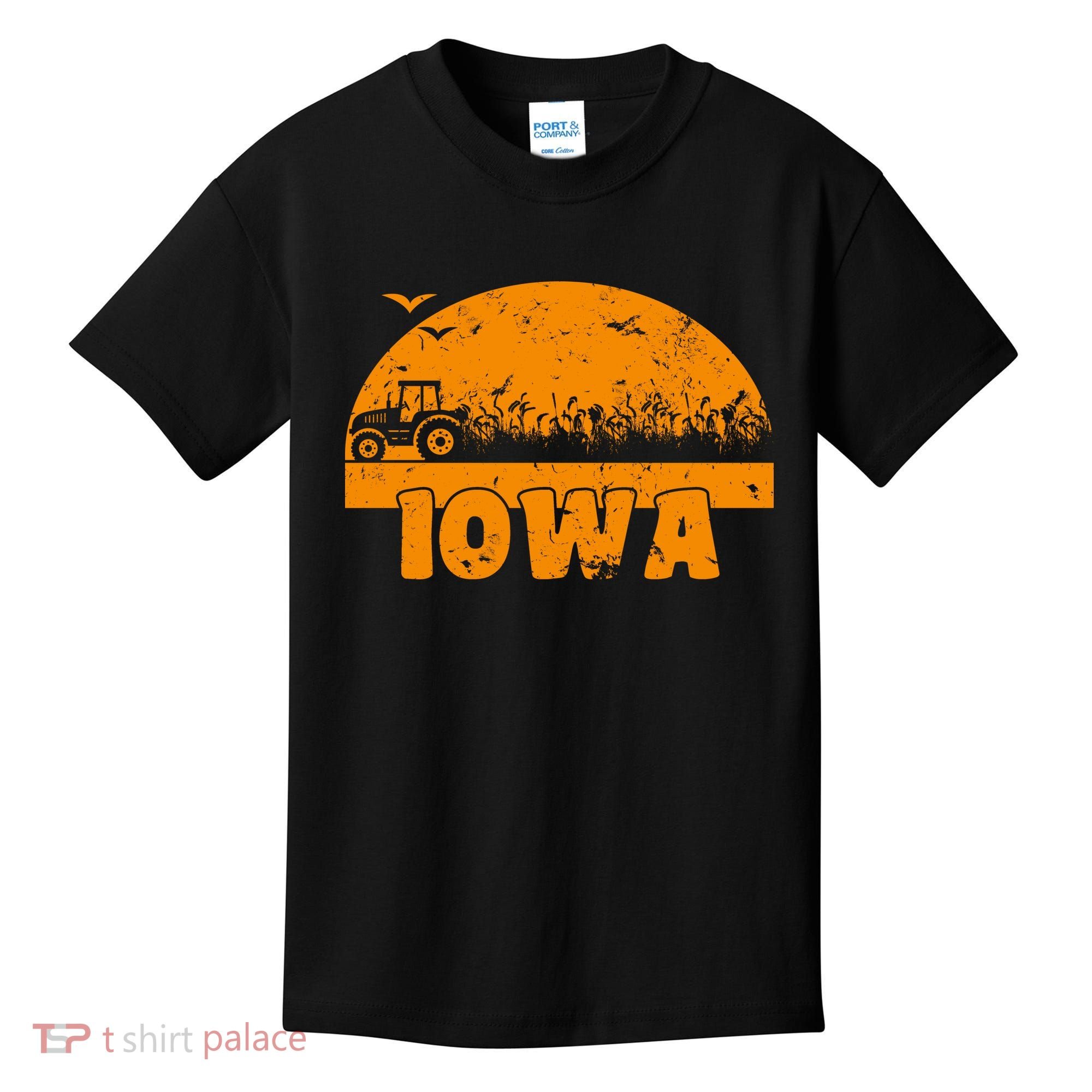 Iowa Farmers Tractor Kids T-Shirt
