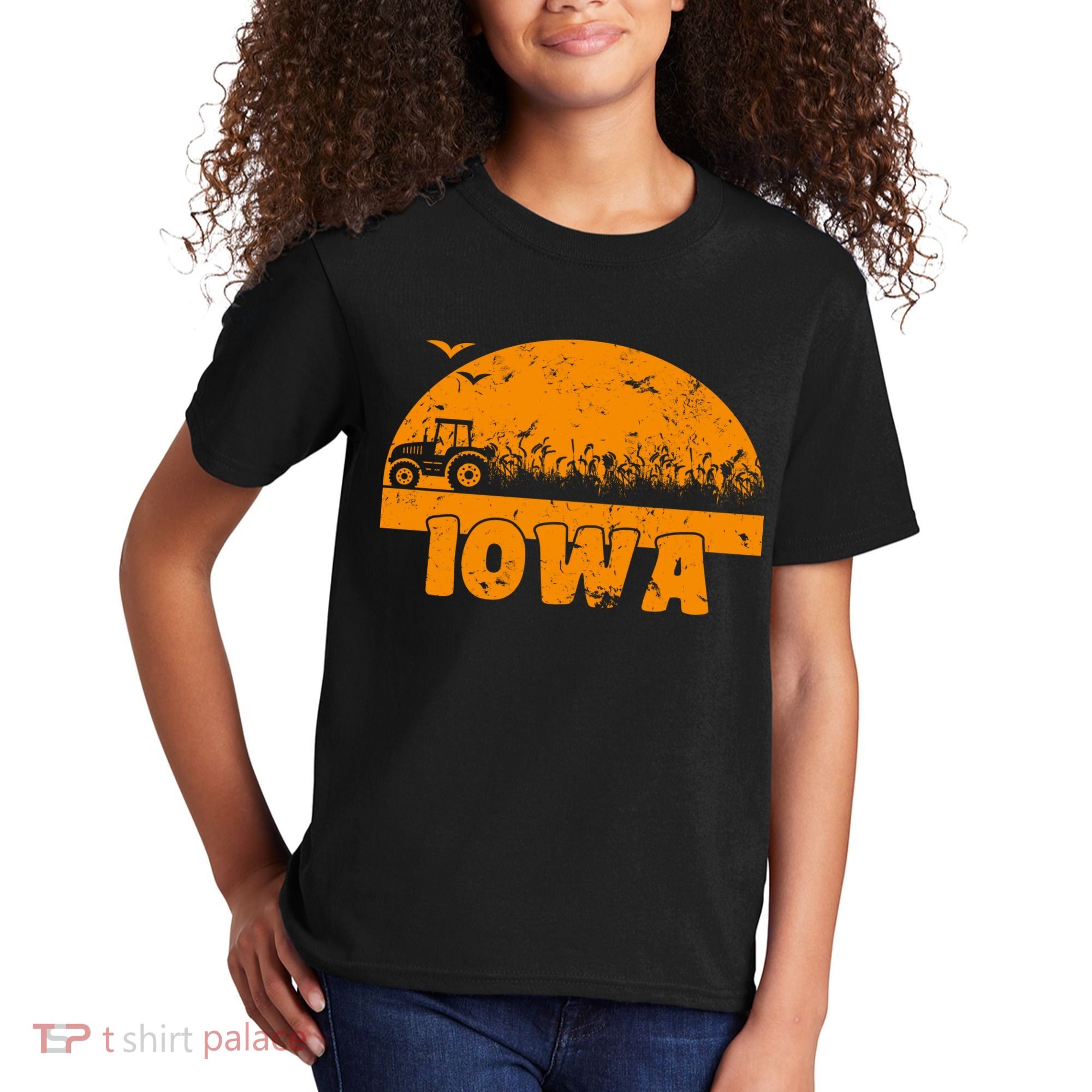 Iowa Farmers Tractor Kids T-Shirt