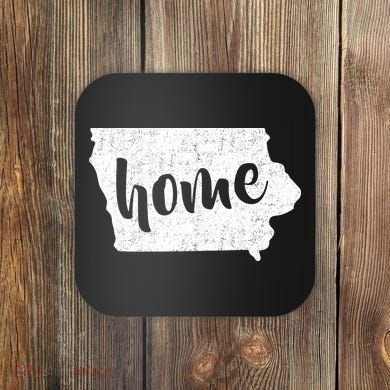 Iowa Home State Coaster