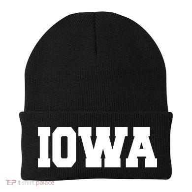 IOWA Team College University Logo Beanie