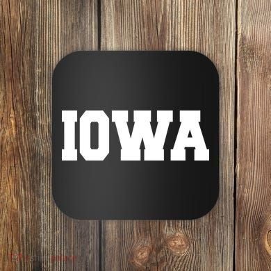 IOWA Team College University Logo Coaster