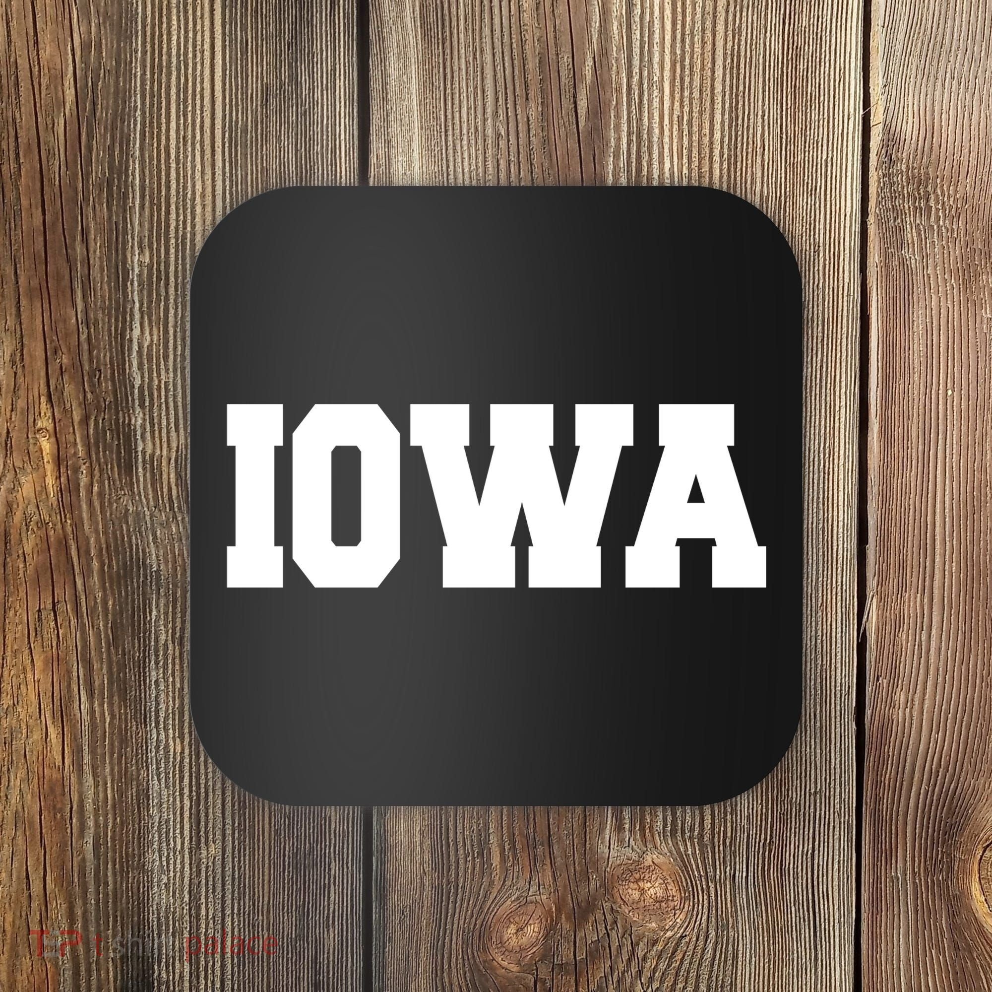 IOWA Team College University Logo Coaster