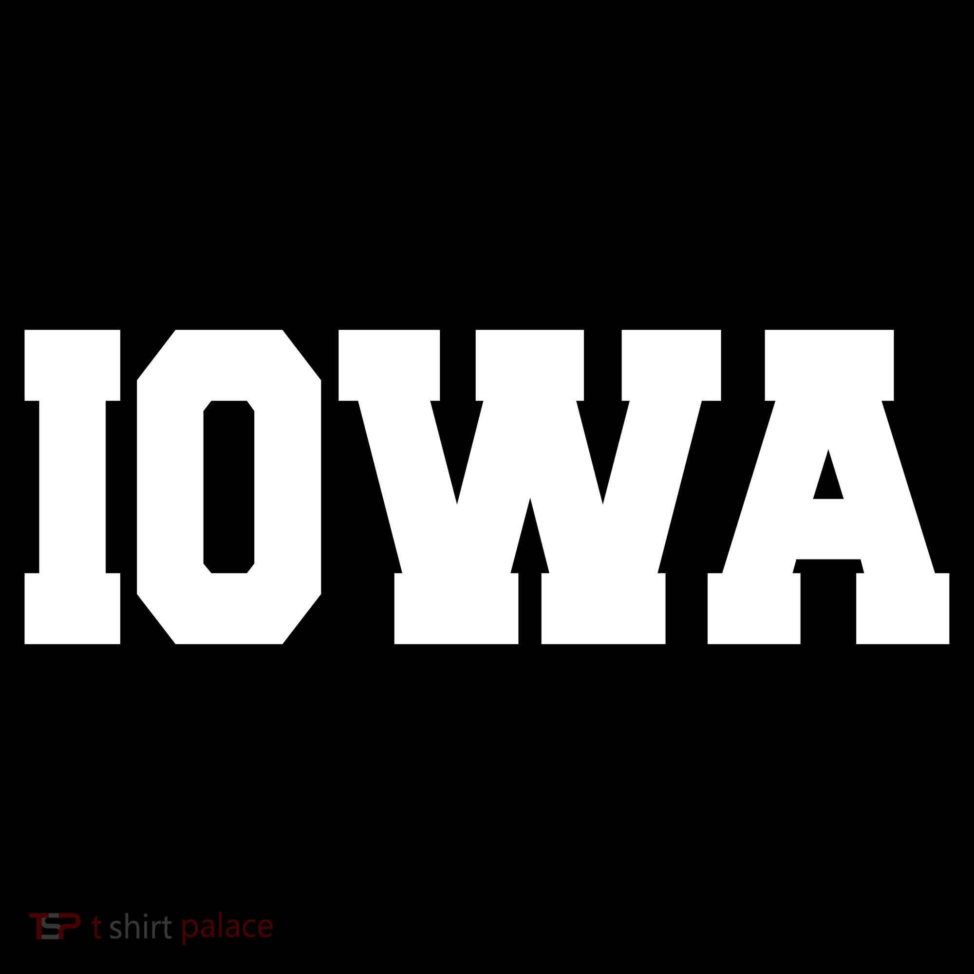IOWA Team College University Logo Women's Hoodie