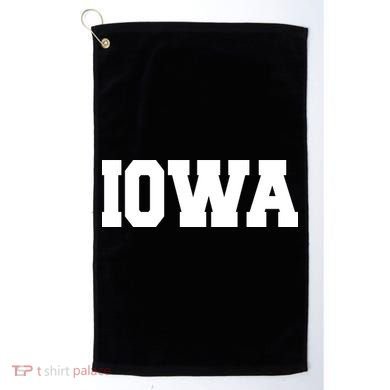 IOWA Team College University Logo Golf Towel