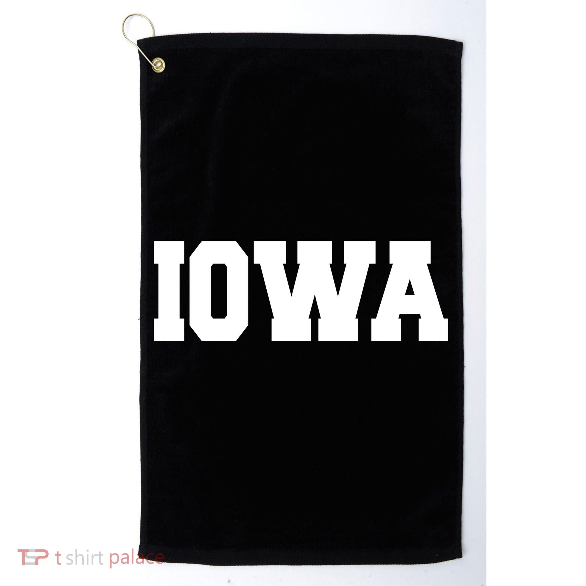 IOWA Team College University Logo Golf Towel