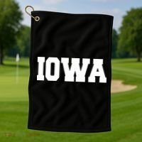 IOWA Team College University Logo Golf Towel thumb 1