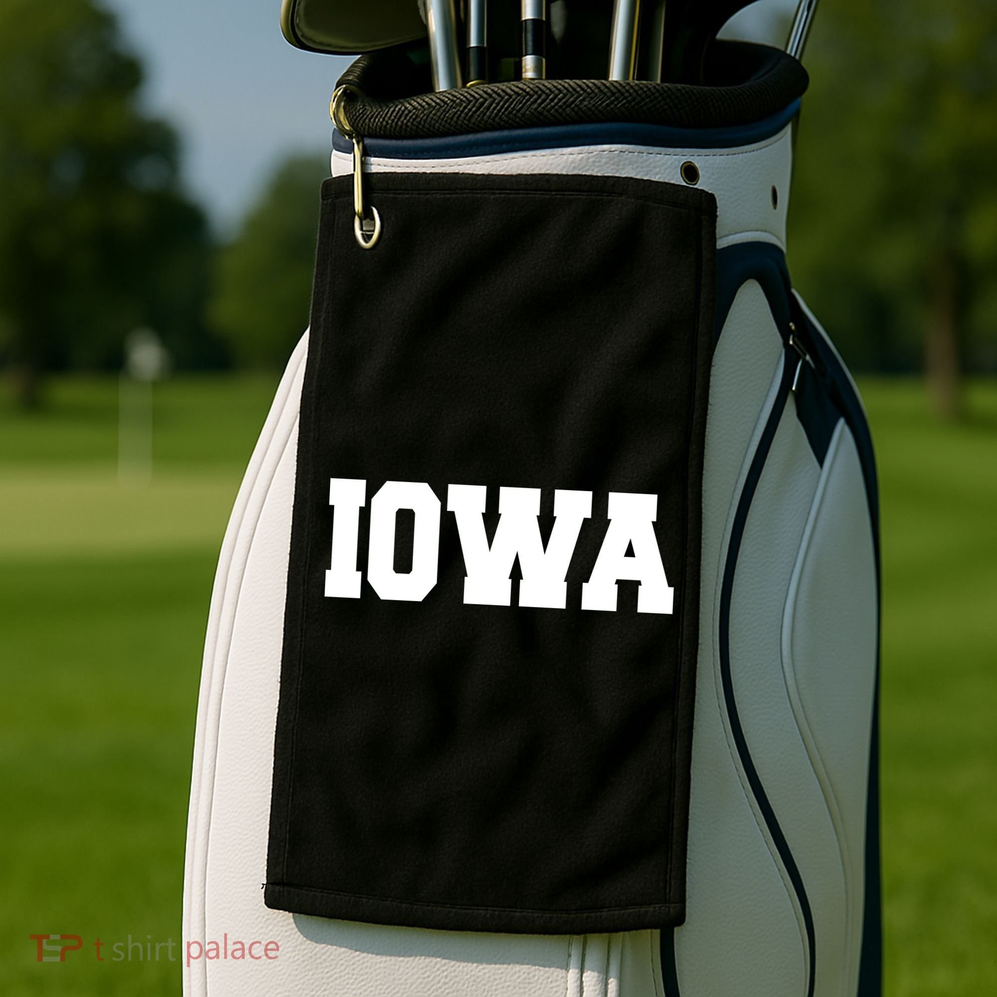 IOWA Team College University Logo Golf Towel