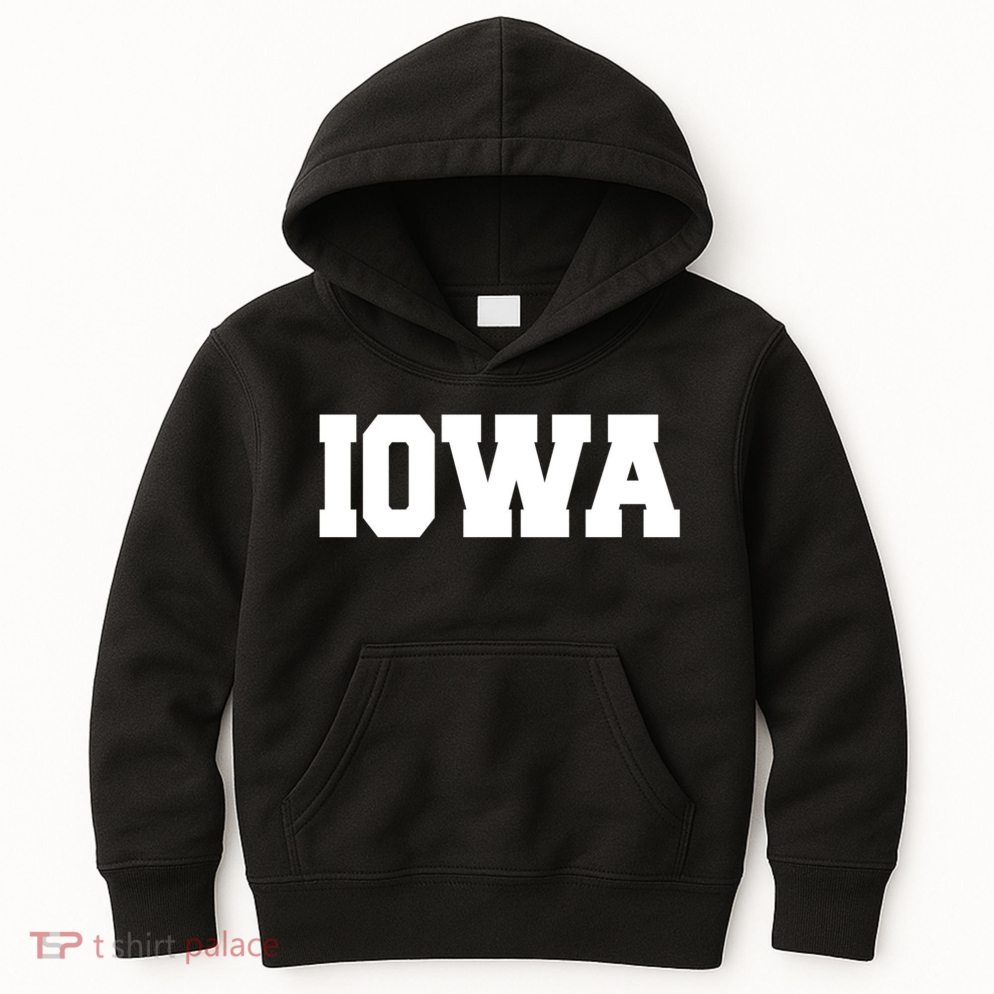 IOWA Team College University Logo Kids Hoodie