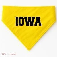 IOWA Team College University Logo USA-Made Doggie Bandana thumb 0