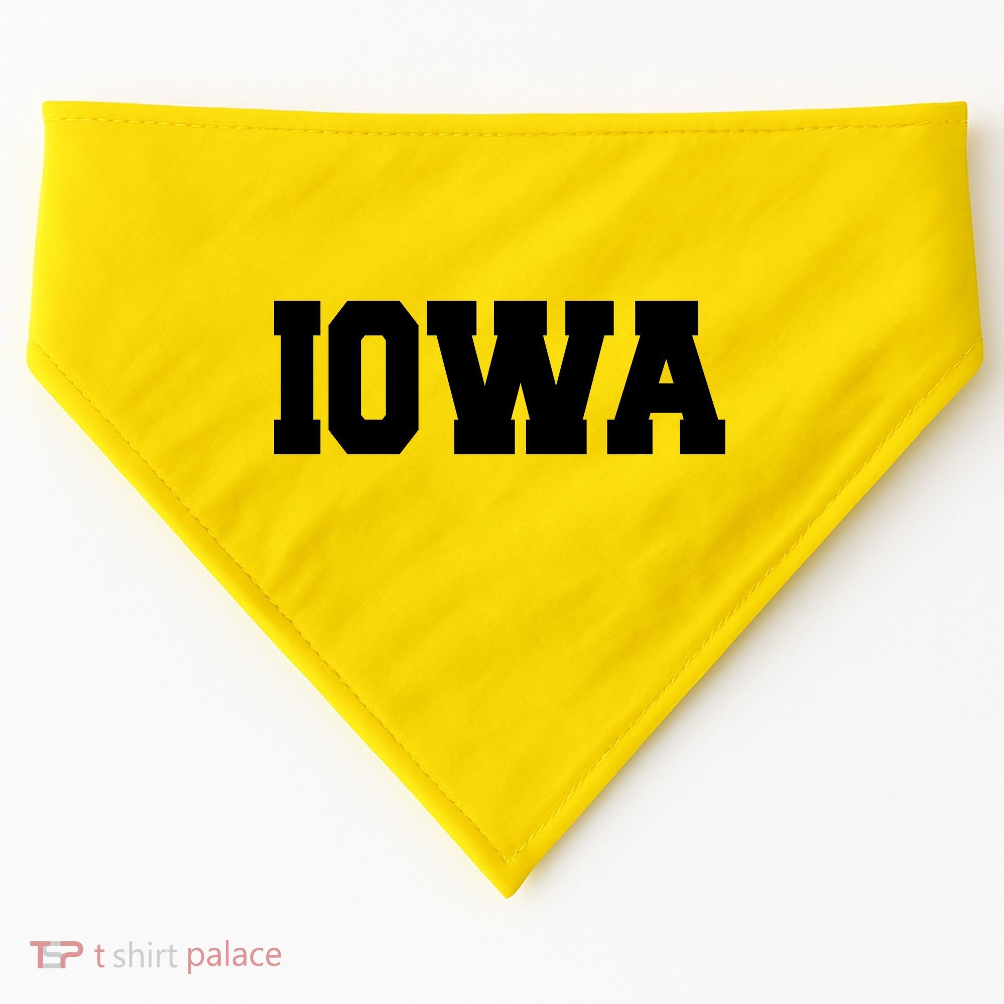IOWA Team College University Logo USA-Made Doggie Bandana