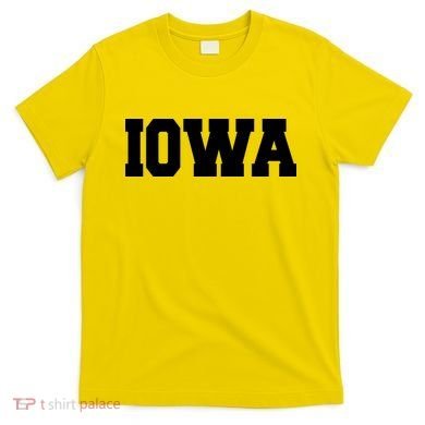 IOWA Team College University Logo T-Shirt
