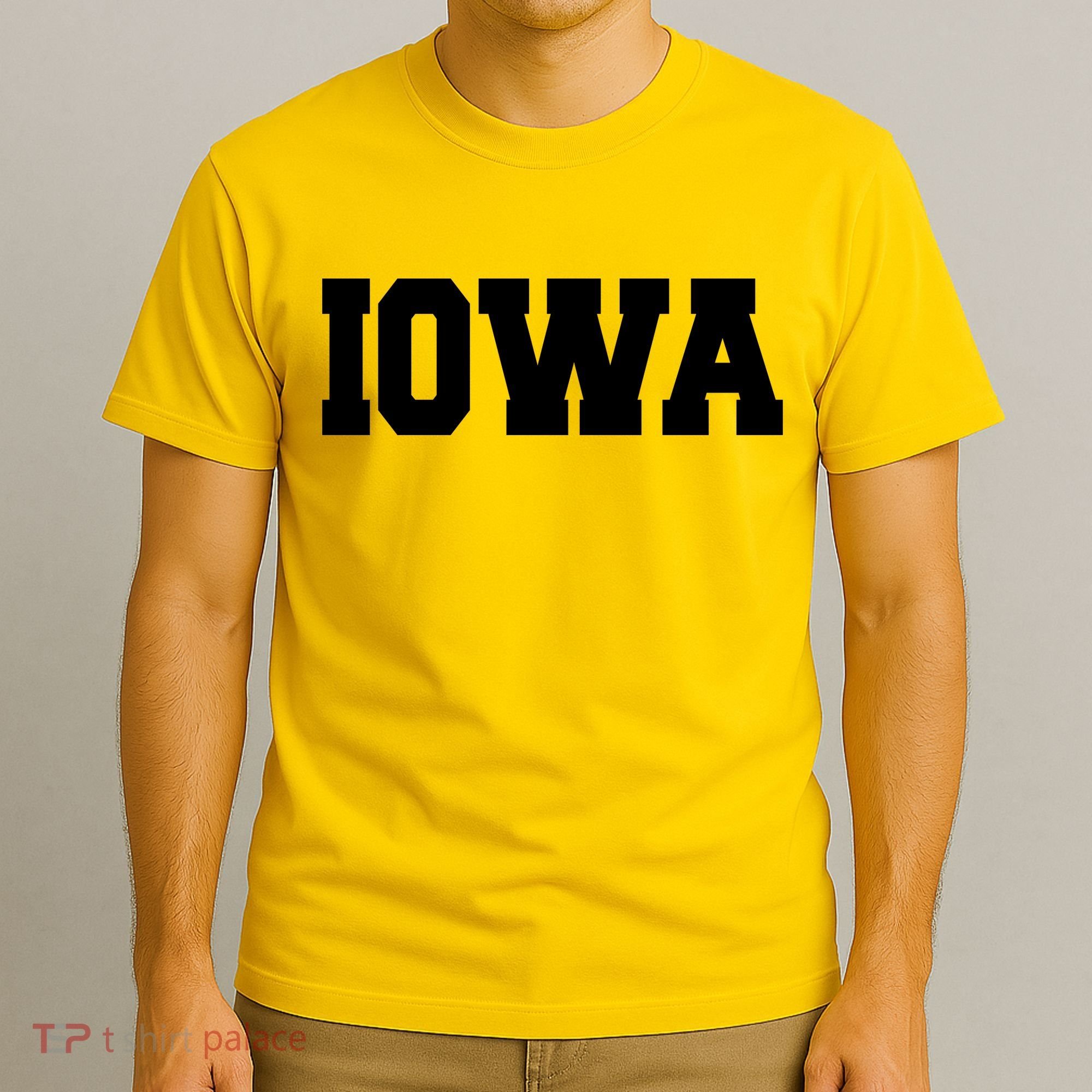 IOWA Team College University Logo T-Shirt